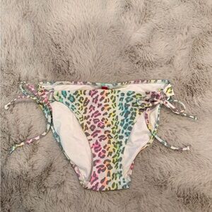 Victoria's Secret Pastel Leopard Tie-Side Bikini Bottoms